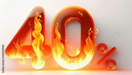 Flaming 40% Discount Offer