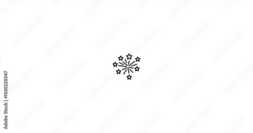 Sunburst button icon animation 4K on white background. Sunburst button icon animation 4K on white background.