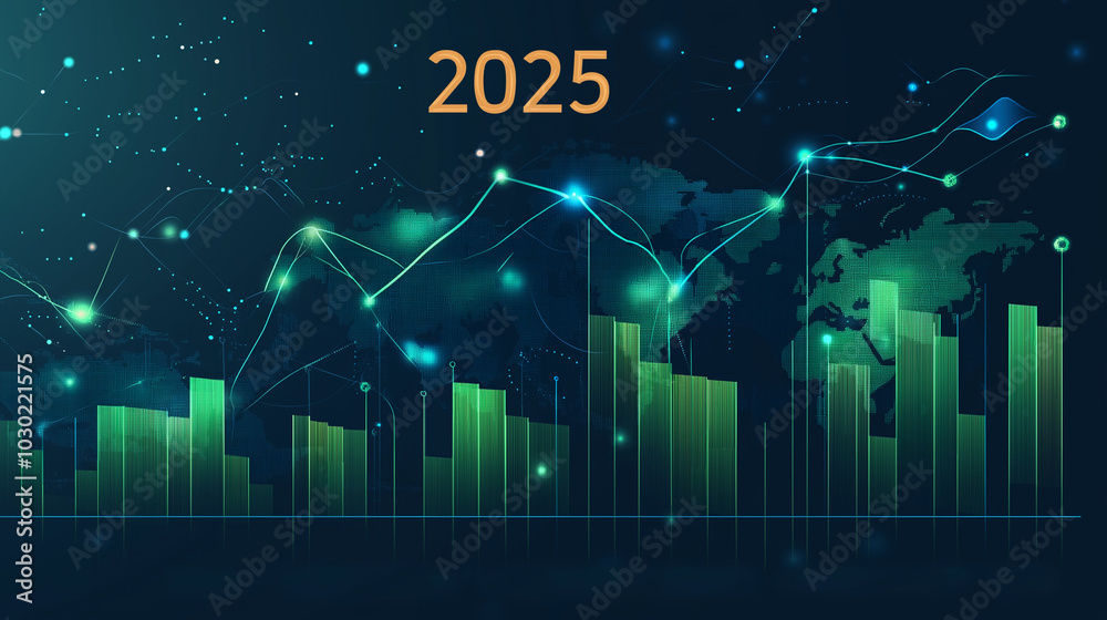 Obraz premium Background with arrows on green