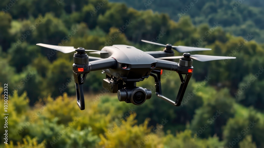 A compact drone with built-in camera A compact drone with built-in camera