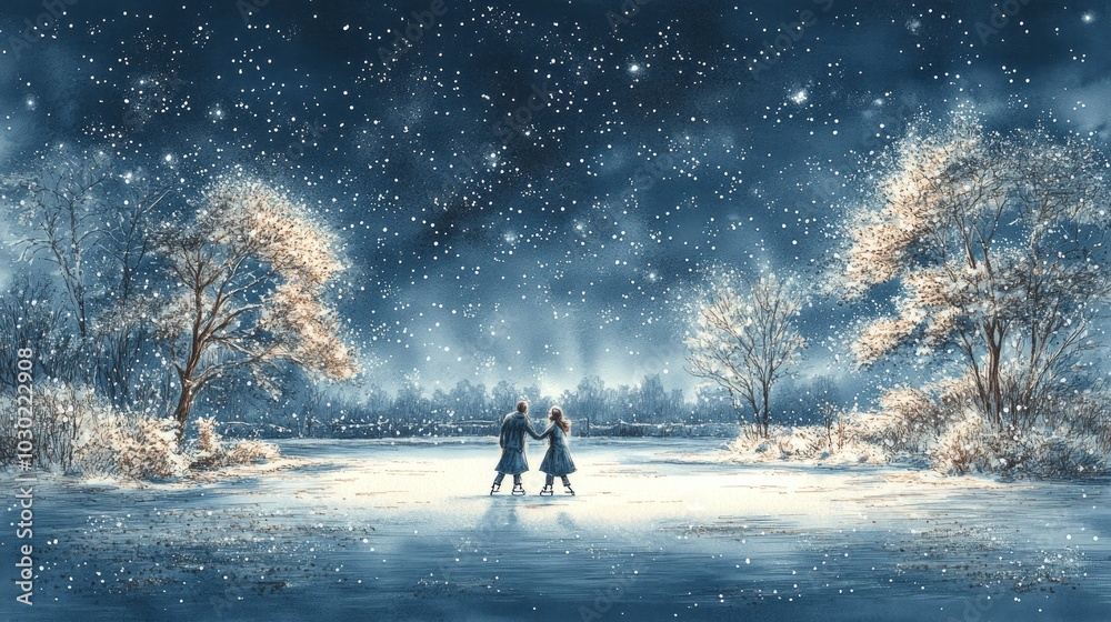 Skating Under the Stars, Ice skating Skating Under the Stars, Ice skating
