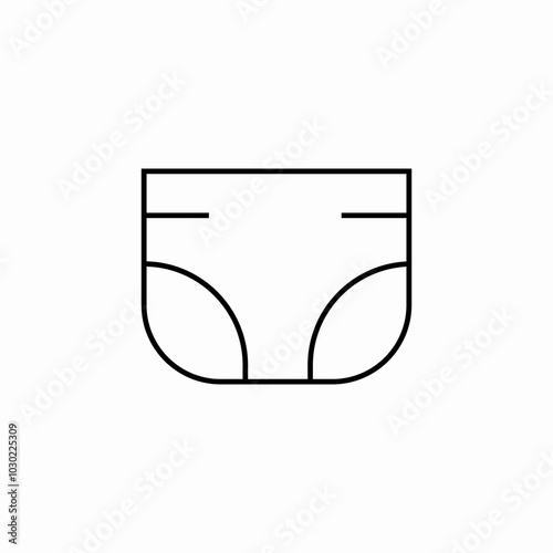 adult diapers icon sign vector