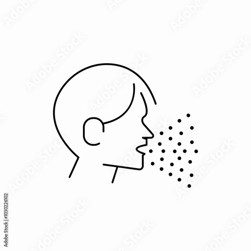 cough sneeze icon sign vector