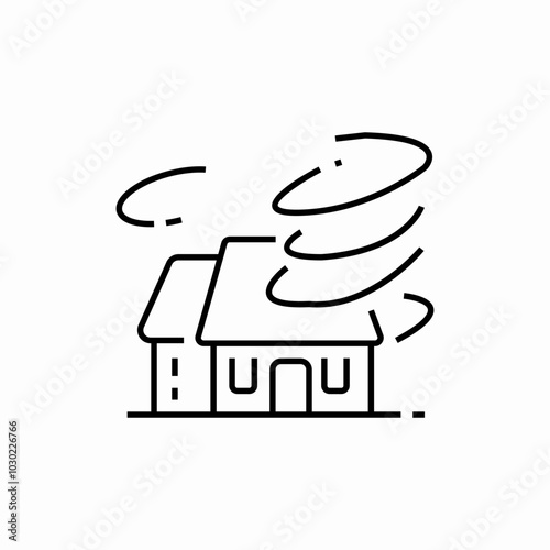 hurricane storm icon sign vector