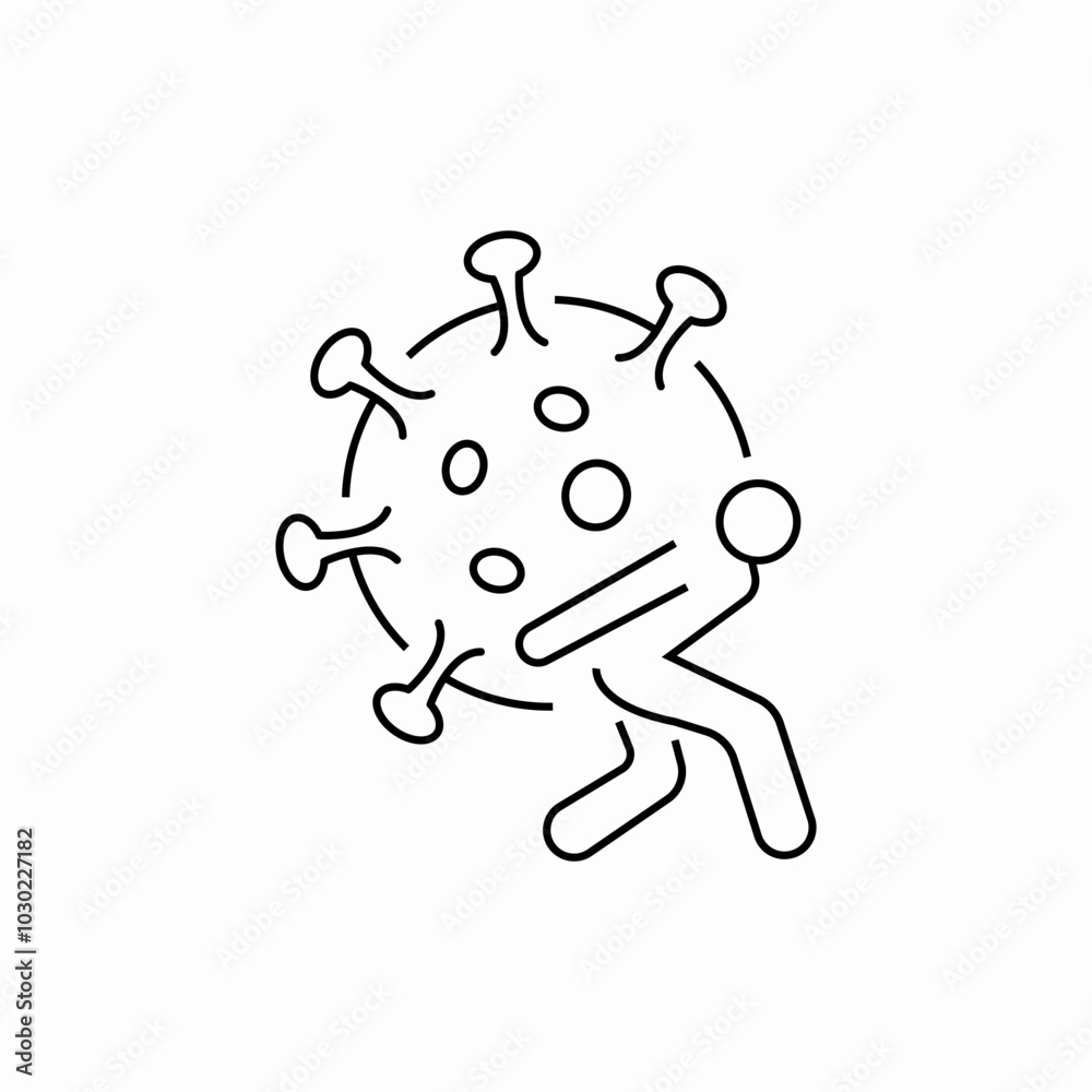 virus carrier icon sign vector virus carrier icon sign vector