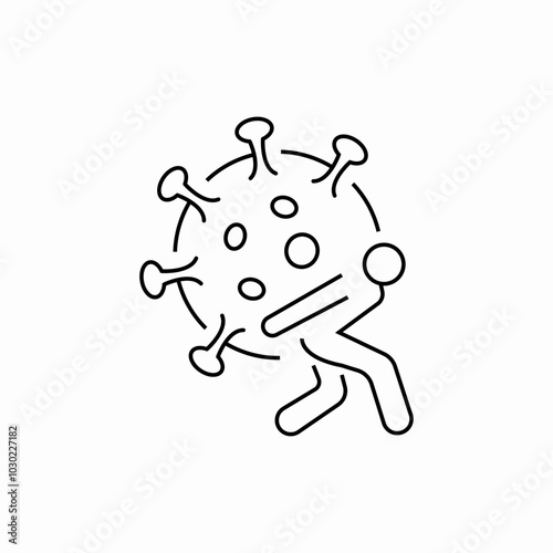 virus carrier icon sign vector