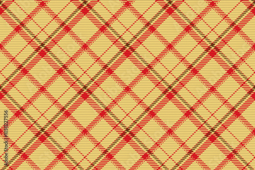 Seamless pattern of scottish tartan plaid. Repeatable background with check fabric texture. Vector backdrop striped textile print.