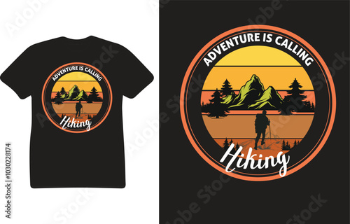 Mountain T shirt Design Vector
