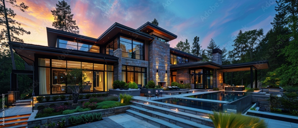 Modern Home Showcasing Advanced Technology Features