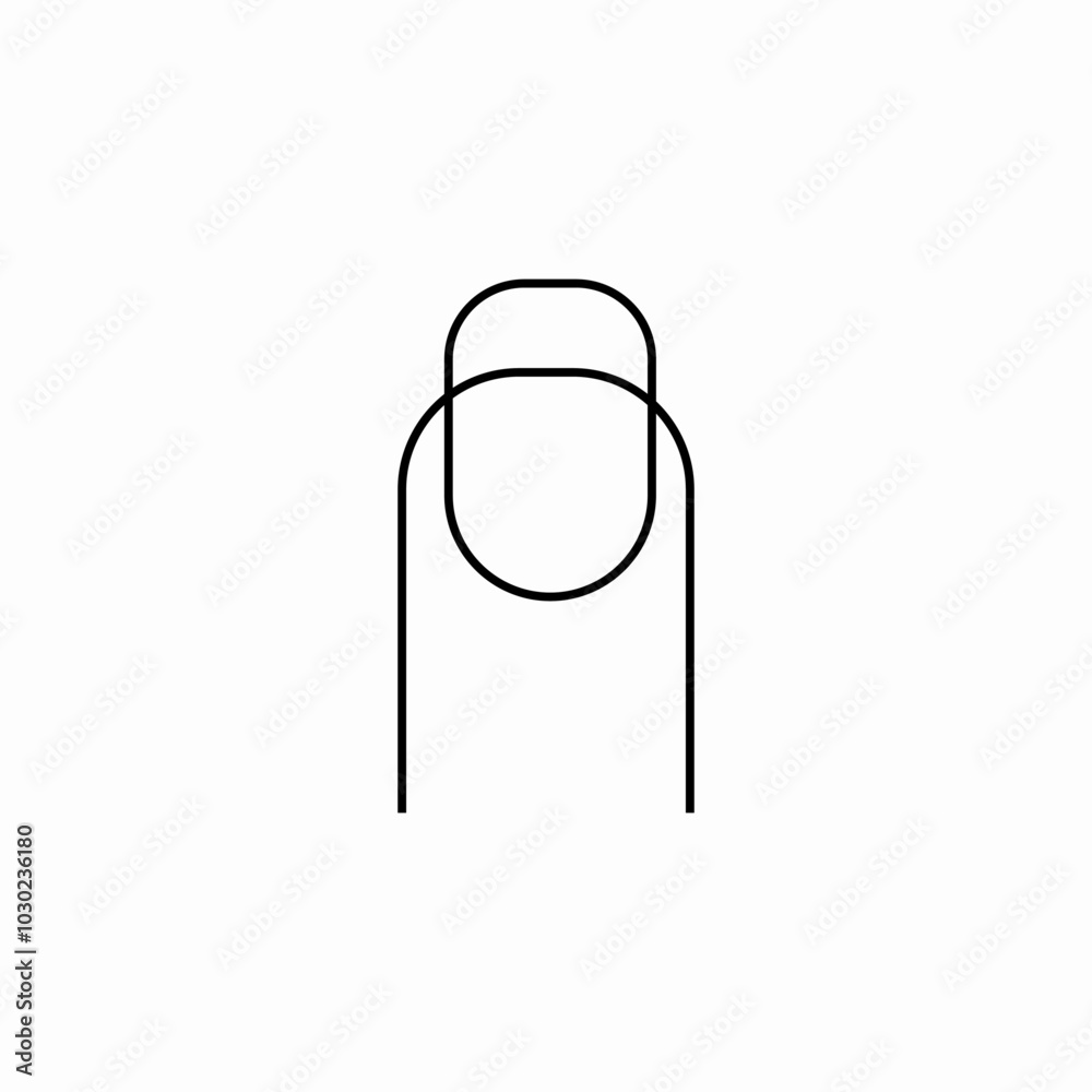 french manicure icon sign vector french manicure icon sign vector