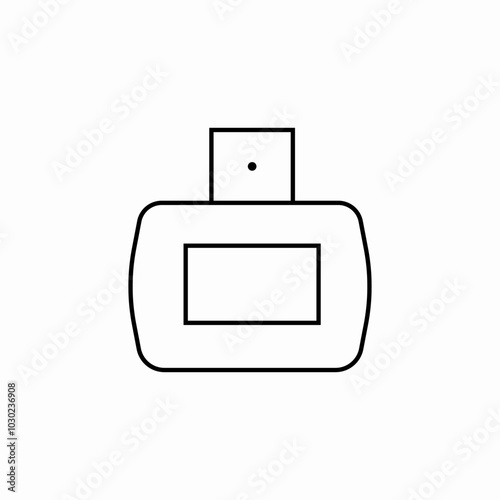 perfume good ware icon sign vector