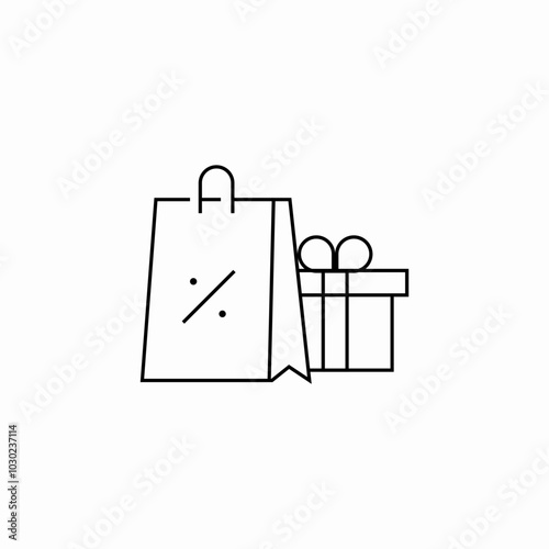 shopping bag icon sign vector