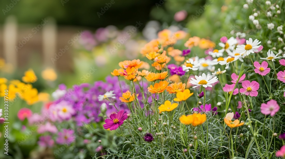 A vibrant garden scene filled with colorful flowers in various hues, showcasing nature's beauty and diversity. A vibrant garden scene filled with colorful flowers in various hues, showcasing nature's beauty and diversity.