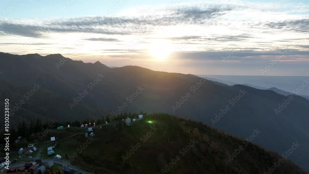 Aerial view of Gomismta village in the Ozurgeti Municipality of Guria, 2024 autumn Aerial view of Gomismta village in the Ozurgeti Municipality of Guria, 2024 autumn