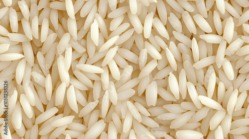 Aseamless pattern of close up of rice grains photo