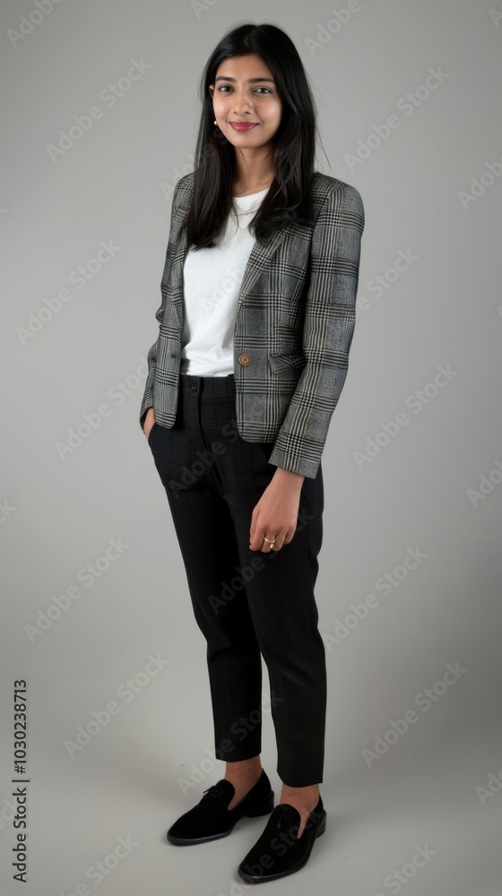 Professional woman in business attire Professional woman in business attire