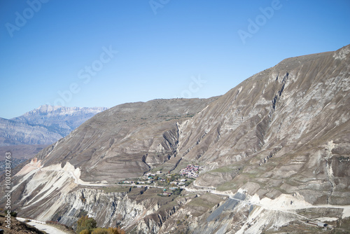 Fényképezés A small village in the mountains of Dagestan in the Caucasus
