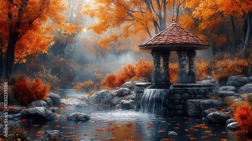 Autumn Wishes Embodied in Golden Seasonal Serenity photo