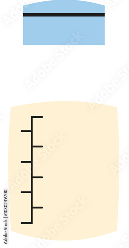 Breast milk storage illustration 