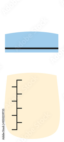 Breast milk storage illustration 