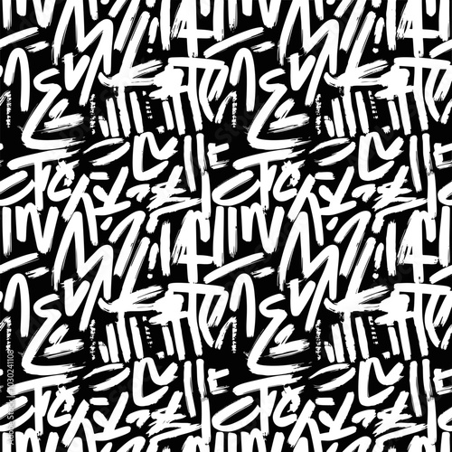 lettering pattern illustration  black and white background