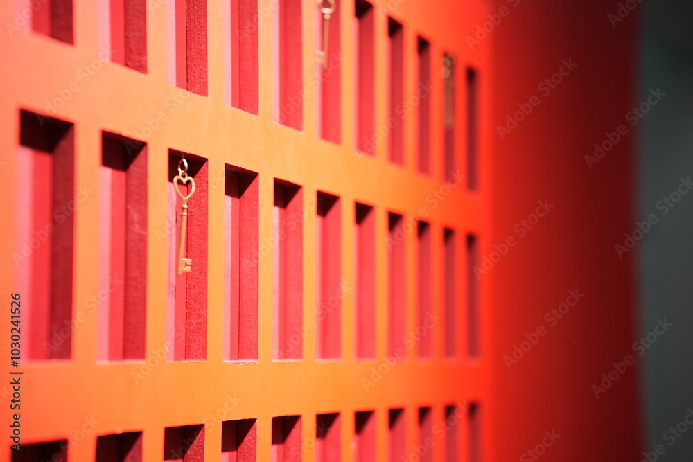 red wooden fence red wooden fence