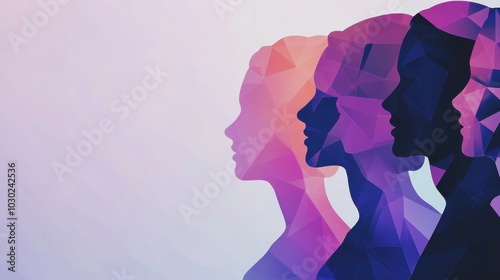 Women’s History Month Abstract Side Profiles