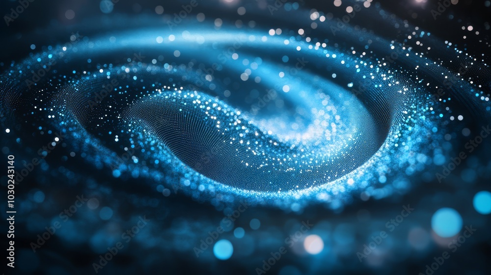 A swirling, blue digital world with shimmering dots, creating a futuristic and abstract background. This dynamic scene is perfect for visualizing big data and showcasing cutting-edge technology. A swirling, blue digital world with shimmering dots, creating a futuristic and abstract background. This dynamic scene is perfect for visualizing big data and showcasing cutting-edge technology.