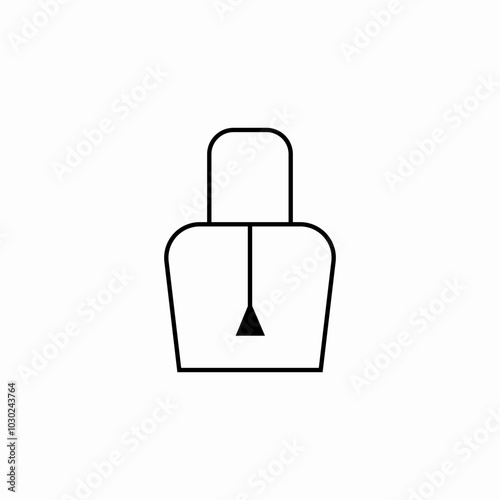 nail polish icon sign vector