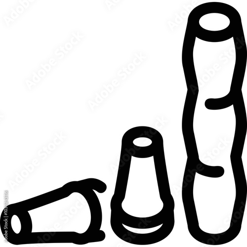 Simple vector icon mouthpiece