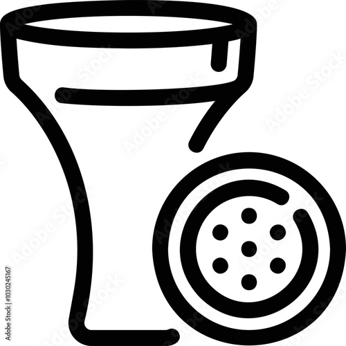 Simple vector icon bowl