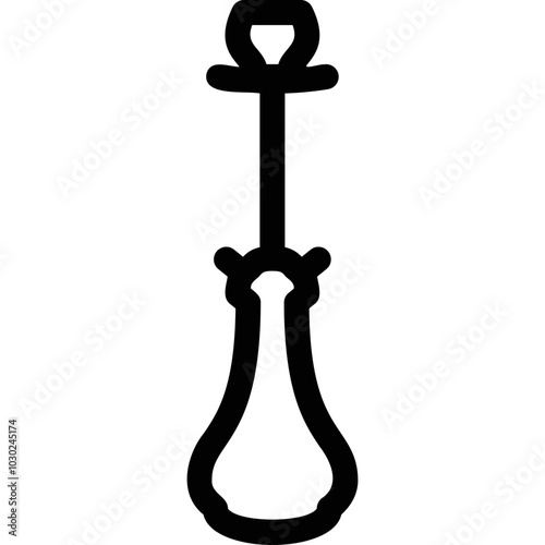 Simple vector icon hookah
