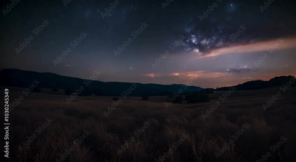 Time lapse of clouds and stars Time lapse of clouds and stars