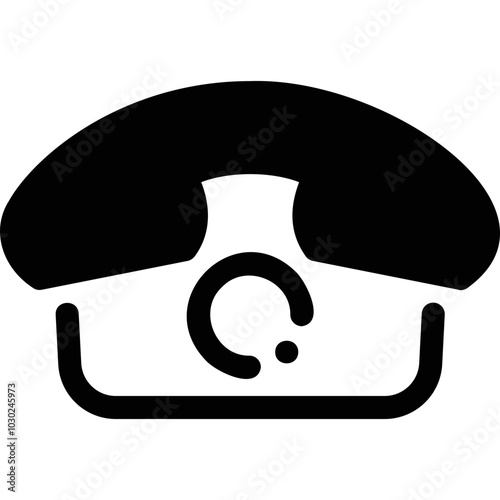 Simple vector icon landline home phone