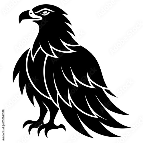 eagle on white background