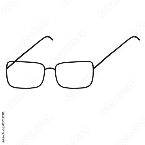 Nerd Glasses Illustration School Cartoon