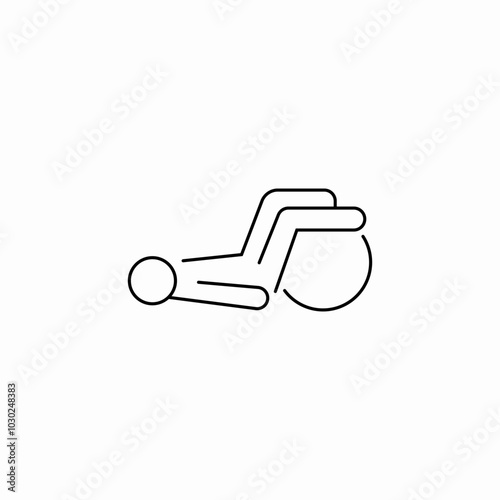 embody movement physiotherapy icon sign vector