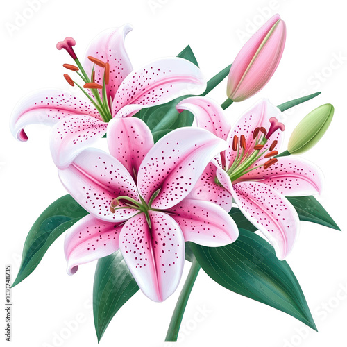 Delicate Pink Lily Flower Arrangement