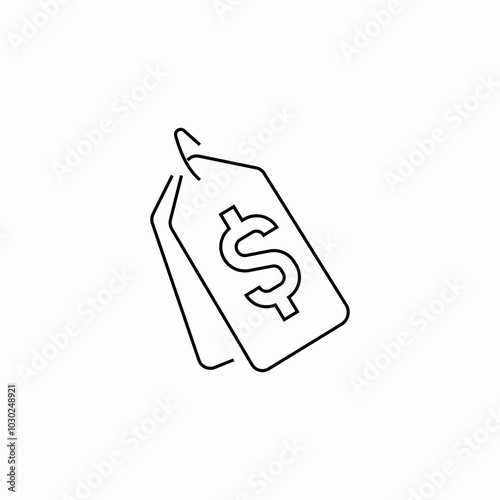 price tag icon sign vector