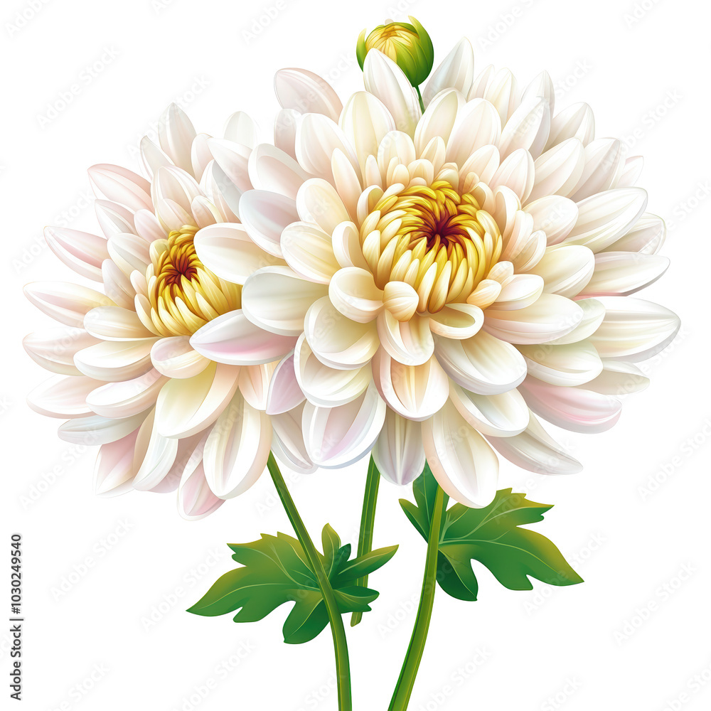 Elegant White Chrysanthemum Flower Arrangement Elegant White Chrysanthemum Flower Arrangement