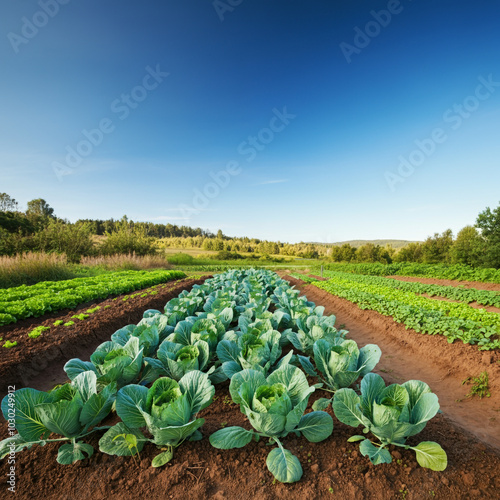A detailed shot of cabbage ...