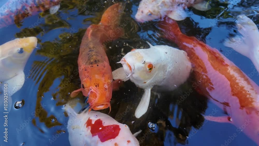 Aquário cheio de água cristalina. Várias espécies de peixes coloridos nadam graciosamente pelo tanque, criando uma exibição vibrante e dinâmica.