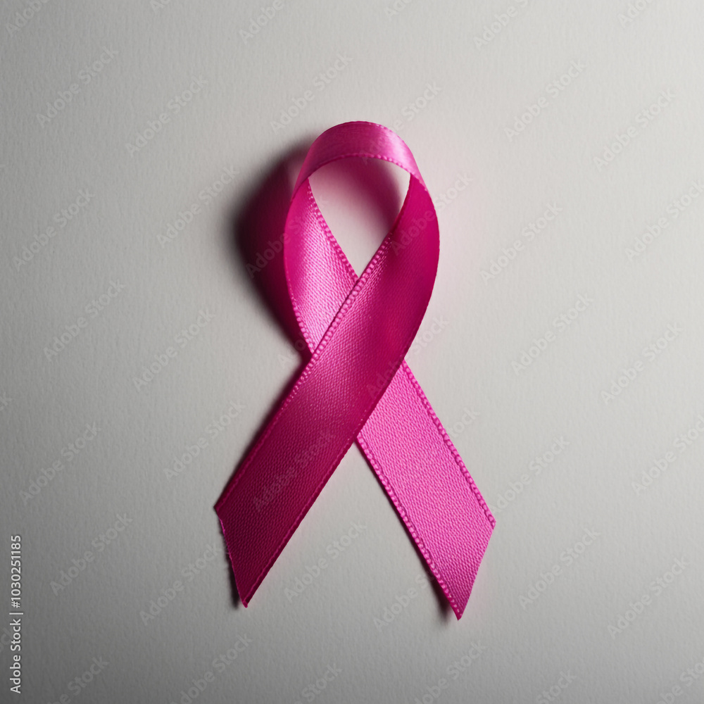 Breast Cancer Awareness A pink awareness ribbon placed on a white background, symbolizing support for breast cancer awareness and advocacy Breast Cancer Awareness A pink awareness ribbon placed on a white background, symbolizing support for breast cancer awareness and advocacy