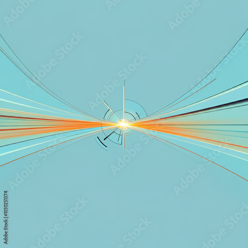 An abstract geometric desig...