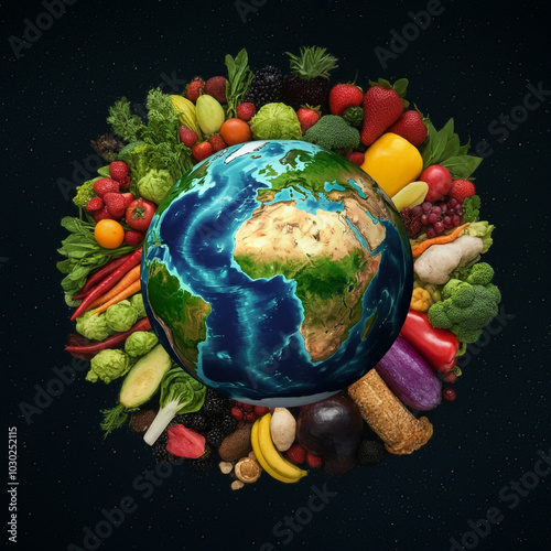The Earth depicted again wi...