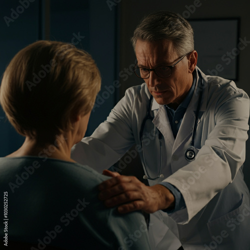 A photo of a doctor providi...