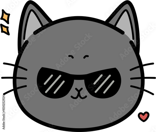 Cool gray cat 