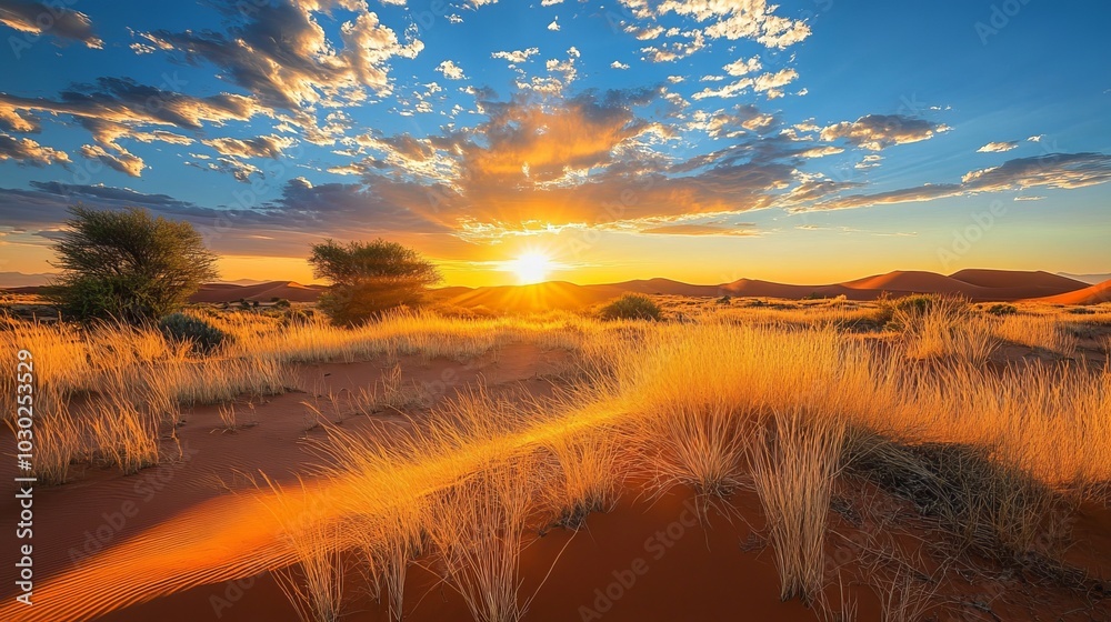 custom made wallpaper toronto digitalA sunset over the dunes in Namibia.