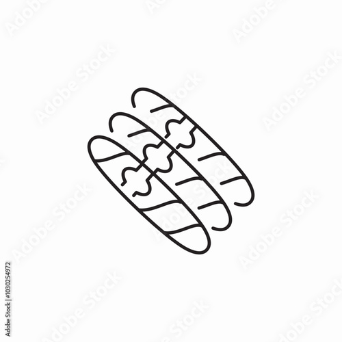 cigarette flat smoke icon sign vector