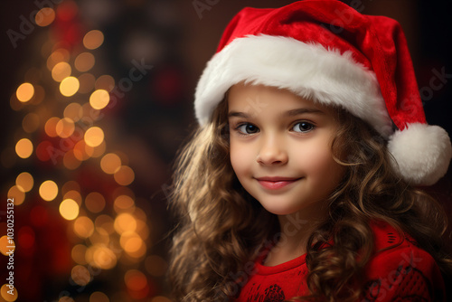 Adorable little child waiting santa in xmas night fell asleep sweet dreams, Generative AI illustration